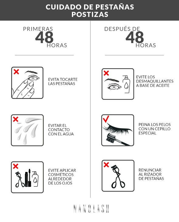 Extensiones de pestañas: cómo cuidarlas